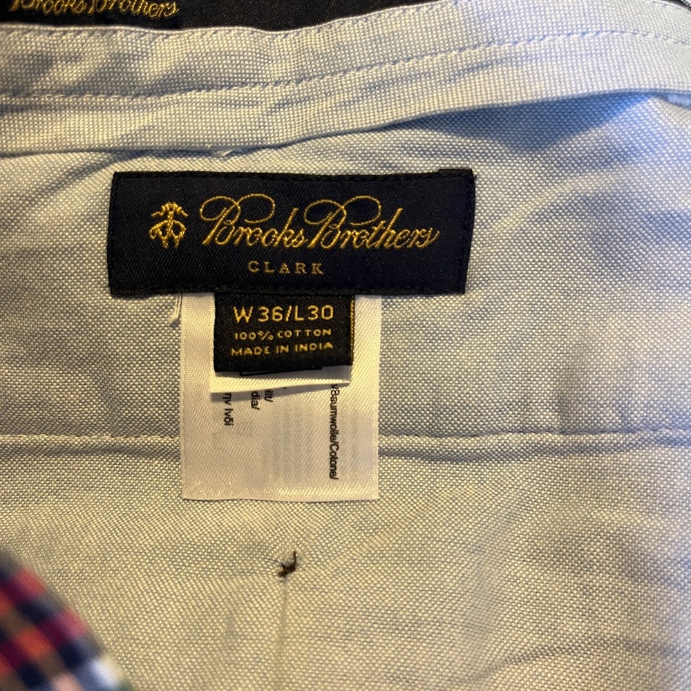 Brooks Brothers Clark Madras Pants, Size 36W x 27.5L - Picture 8 of 8